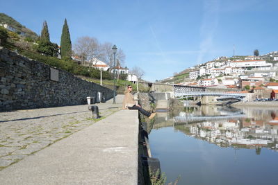 Reflection of built structures in water