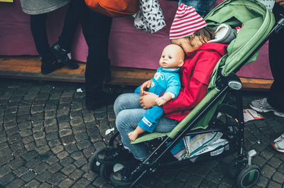 Girl looking at camera