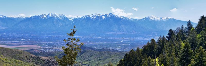 Rocky mountain wasatch front butterfield canyon oquirrh mountains utah, united states.