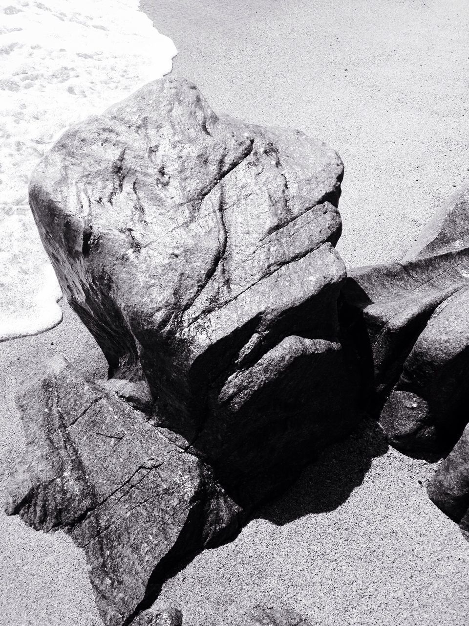 rock - object, day, no people, nature, sunlight, outdoors, sand, textured, shadow, close-up