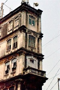 Low angle view of building against sky