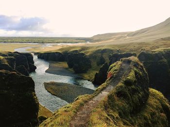 Scenic view of landscape against sky