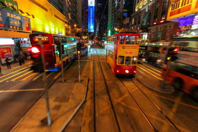 City street at night