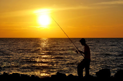 Sunset over sea