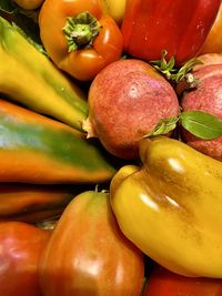 Full frame shot of bell peppers