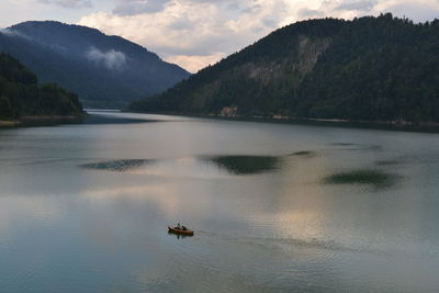 Scenic view of river against sky