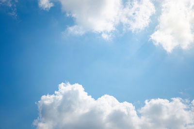 Low angle view of clouds in sky