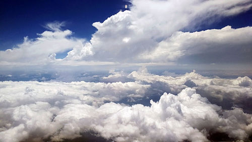 Low angle view of clouds in sky