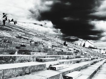 Cloudy sky over city