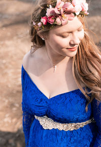 Portrait of a beautiful young woman