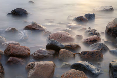 Panoramic view of sea against sky