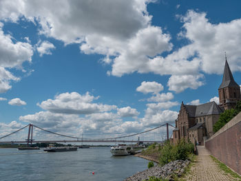 Emmerich at the river rhine in germany