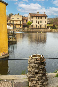 Bridge over river in city