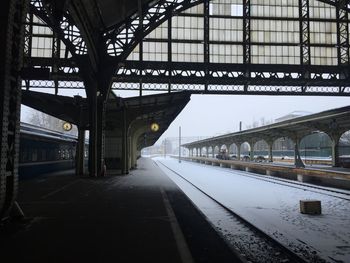 Railroad station platform