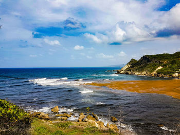 Scenic view of sea against sky