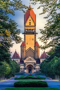 Clock tower against clear sky