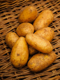 Close-up of bread in basket