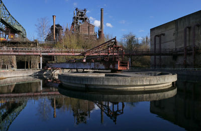 Blast furnace in duisburg, landschaftspark duisburg nord