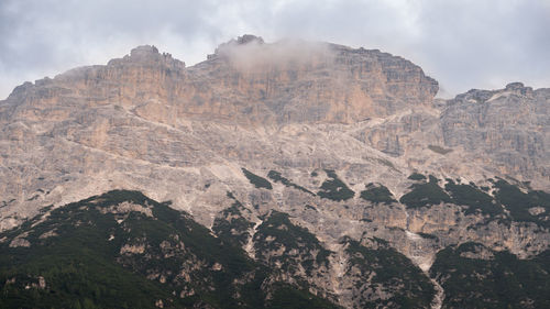 Scenic view of rocky mountains against sky