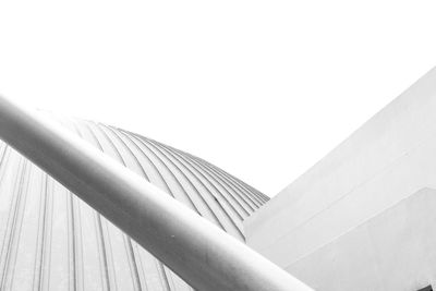 Low angle view of building against clear sky