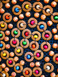 Full frame shot of colorful umbrellas