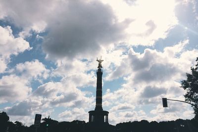 Low angle view of cloudy sky