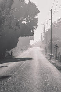 People walking on road