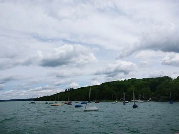 Scenic view of sea against sky