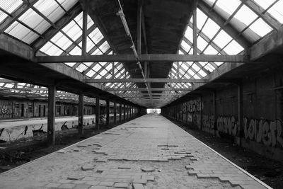 Interior of abandoned building