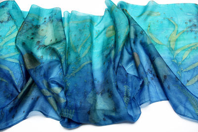 Close-up of fish over white background