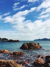 Scenic view of sea against sky