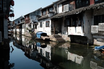 Boats in canal