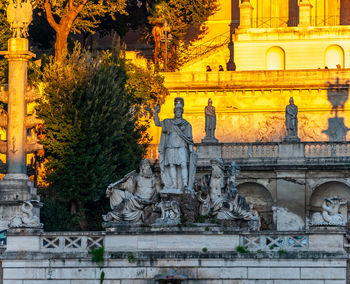 Statue of historic building