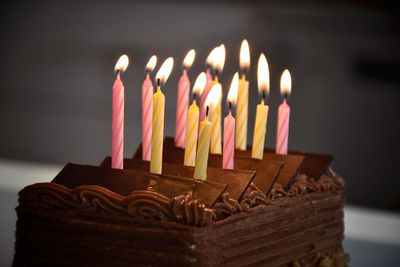 Birthday cake and candles