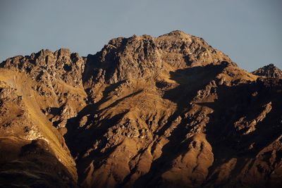 Scenic view of rocky mountains against sky