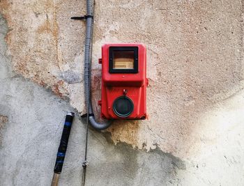 Electric meter on the wall