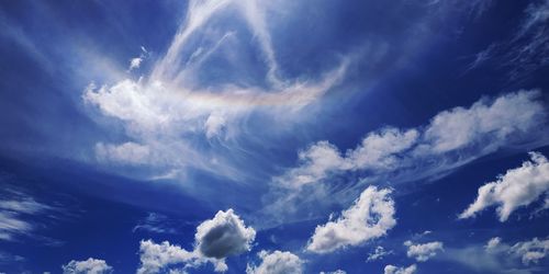 Low angle view of clouds in sky