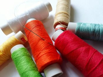 Close-up of multi colored pencils