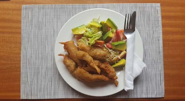 food and drink, plate, food, ready-to-eat, freshness, indoors, high angle view, no people, fork, close-up, healthy eating, day, mexican food