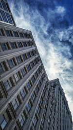 Low angle view of tower against sky