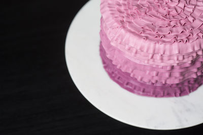 Close-up of over black background