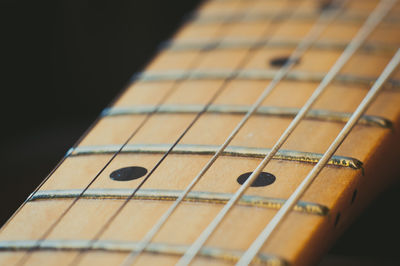 Detail shot of guitar