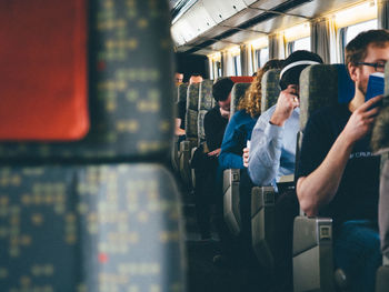 People in subway train