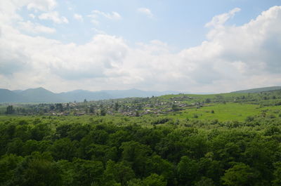 Scenic view of landscape against sky