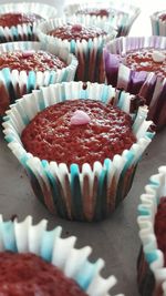 Close-up of cupcakes