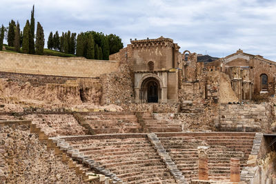 Roman amphitheater in cartagena spain