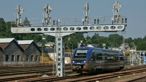 Train on railroad track