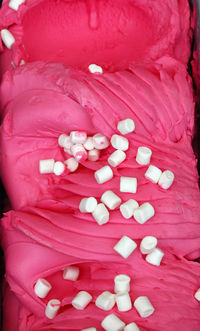 Close-up of pink cake