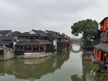 Scenic view of river against sky