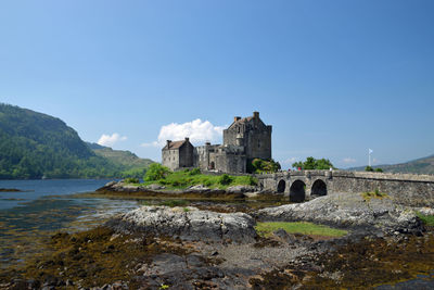 Historic building against blue sky